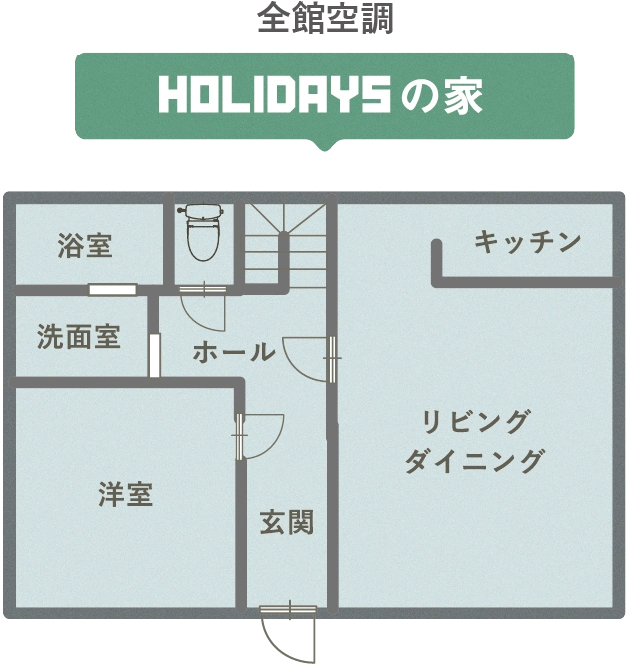 HOLIDAYS SELECTの全館空調