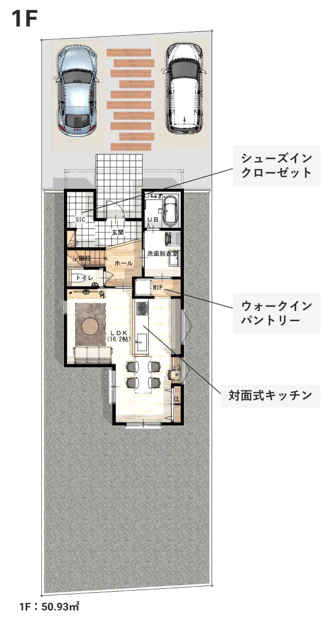 1階間取りイメージ