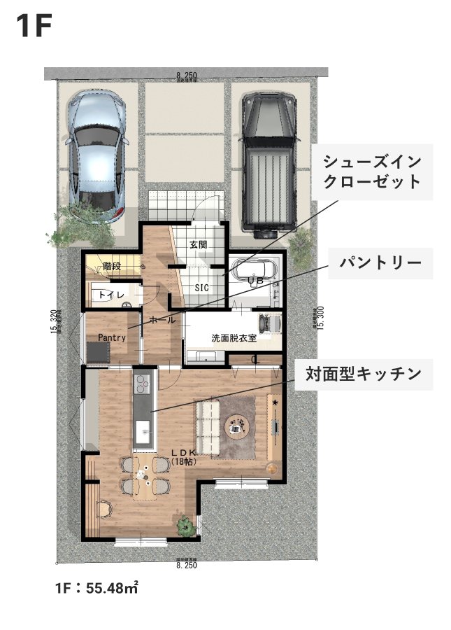 1階間取りイメージ