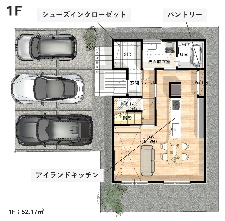 1階間取りイメージ