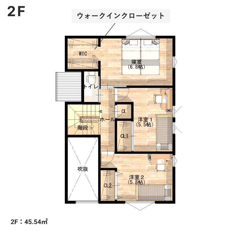 2階間取りイメージ