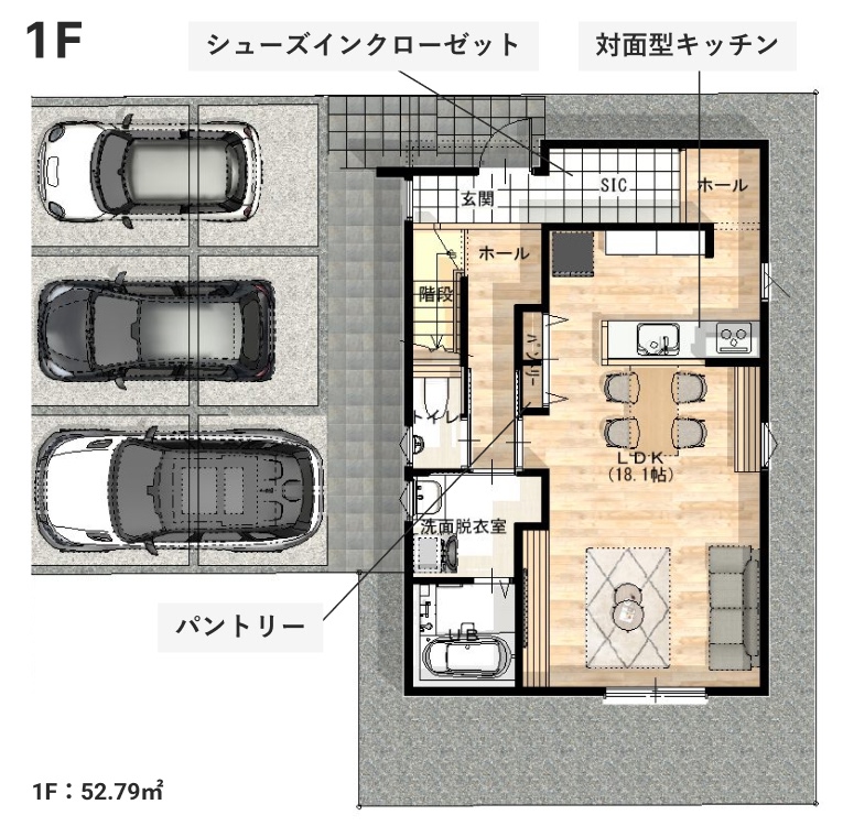 1階間取りイメージ